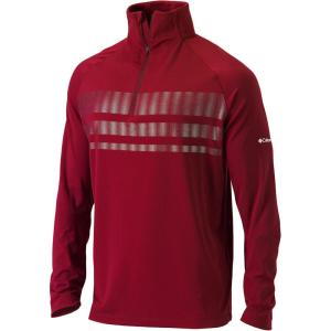 imageColumbia Golf OmniWick Mens 14 Zip Picker PulloverIntense Red