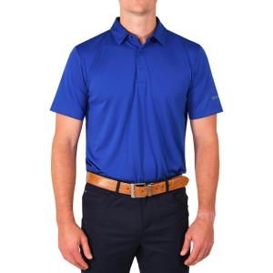 imageColumbia Mens Golf Drive Polo Shirt Omni Wick Performance Breathable Short SleeveAzul