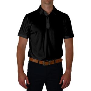 imageColumbia Mens Golf Drive Polo Shirt Omni Wick Performance Breathable Short SleeveBlack