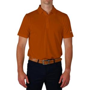 imageColumbia Mens Golf Drive Polo Shirt Omni Wick Performance Breathable Short SleeveCedar