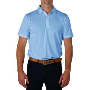 imageColumbia Mens Golf Drive Polo Shirt Omni Wick Performance Breathable Short SleeveFaded Sky