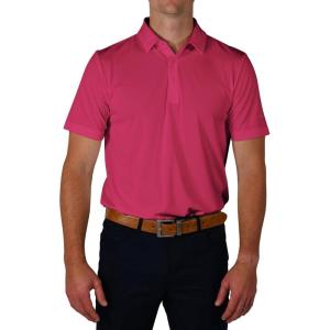 imageColumbia Mens Golf Drive Polo Shirt Omni Wick Performance Breathable Short SleevePink Ice