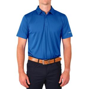 imageColumbia Mens Golf Drive Polo Shirt Omni Wick Performance Breathable Short SleeveSapphire