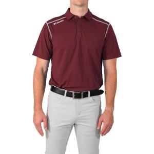 imageColumbia Mens Golf Shotgun Polo Omni Wick Performance Breathable Short SleeveDeep Maroon