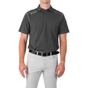 imageColumbia Mens Golf Shotgun Polo Omni Wick Performance Breathable Short SleeveForged Iron