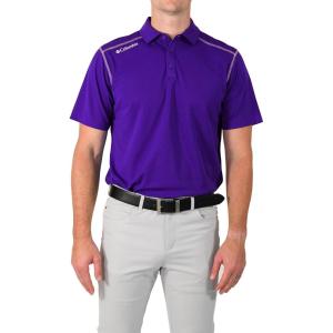 imageColumbia Mens Golf Shotgun Polo Omni Wick Performance Breathable Short SleeveUw Purple
