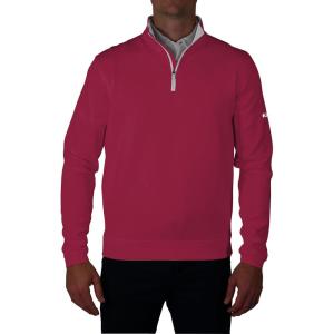 imageColumbia Mens Golf Wickhams Hills Quarter Zip OMNI WICK PulloverBeet