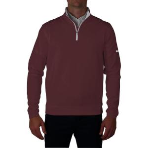imageColumbia Mens Golf Wickhams Hills Quarter Zip OMNI WICK PulloverMaroon