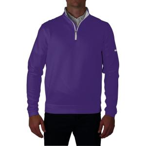 imageColumbia Mens Golf Wickhams Hills Quarter Zip OMNI WICK PulloverPurple