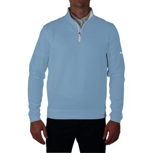 imageColumbia Mens Golf Wickhams Hills Quarter Zip OMNI WICK PulloverWhite Cap