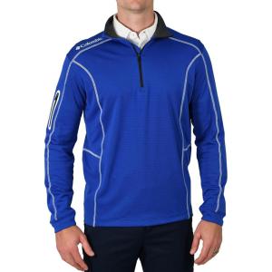 imageColumbia Mens OMNI WICK Shotgun 14 Zip Pullover Breathable Long SleeveAzul