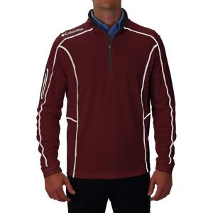 imageColumbia Mens OMNI WICK Shotgun 14 Zip Pullover Breathable Long SleeveDeep Maroon