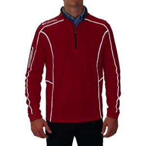 imageColumbia Mens OMNI WICK Shotgun 14 Zip Pullover Breathable Long SleeveGarnet