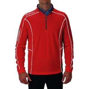 imageColumbia Mens OMNI WICK Shotgun 14 Zip Pullover Breathable Long SleeveIntense Red