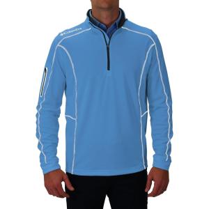 imageColumbia Mens OMNI WICK Shotgun 14 Zip Pullover Breathable Long SleeveWhite Cap