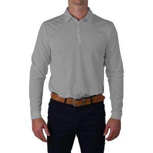 imageColumbia OmniWick Pin High Long Sleeve Polo XL Varsity Grey