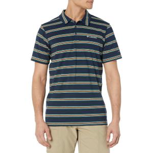 imageColumbia Mens Sun Trek PoloCollegiate Navy Scattered Stripe