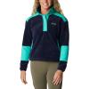 imageColumbia Womens Benton Springs Crop PulloverDark NocturnalElectric Turquoise