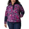 imageColumbia Womens Benton Springs Crop PulloverWild Fuchsia Dotty DisguiseDark Noctrnl