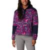 imageColumbia Womens Benton Springs Crop PulloverWild Fuchsia Dotty DisguiseDark Noctrnl