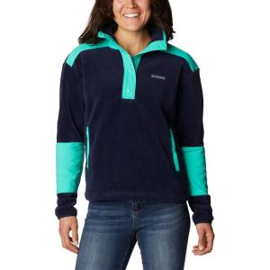 imageColumbia Womens Benton Springs Crop PulloverDark NocturnalElectric Turquoise