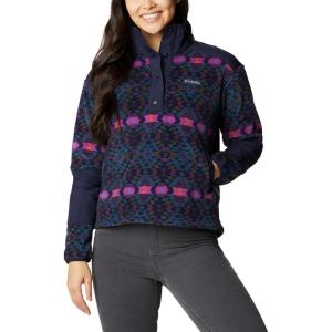 imageColumbia Womens Benton Springs Crop PulloverPlum BlanketDark Nocturnal