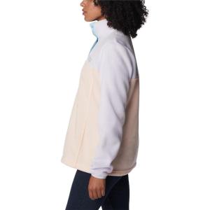 imageColumbia Womens Benton Springs Half Snap PulloverPeach BlossomPurple TintSpring Blue