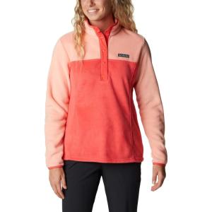 imageColumbia Womens Benton Springs Half Snap PulloverRed HibiscusCoral Reef