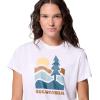 imageColumbia Womens Ruby Springs Graphic Fitted Short SleeveWhiteGet Hiked