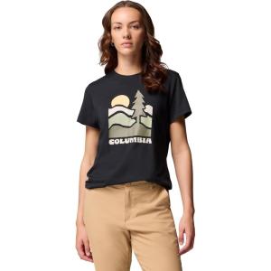 imageColumbia Womens Ruby Springs Graphic Fitted Short SleeveBlackGet Hiked