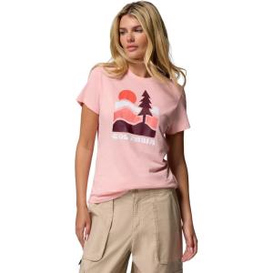 imageColumbia Womens Ruby Springs Graphic Fitted Short SleevePink SandGet Hiked