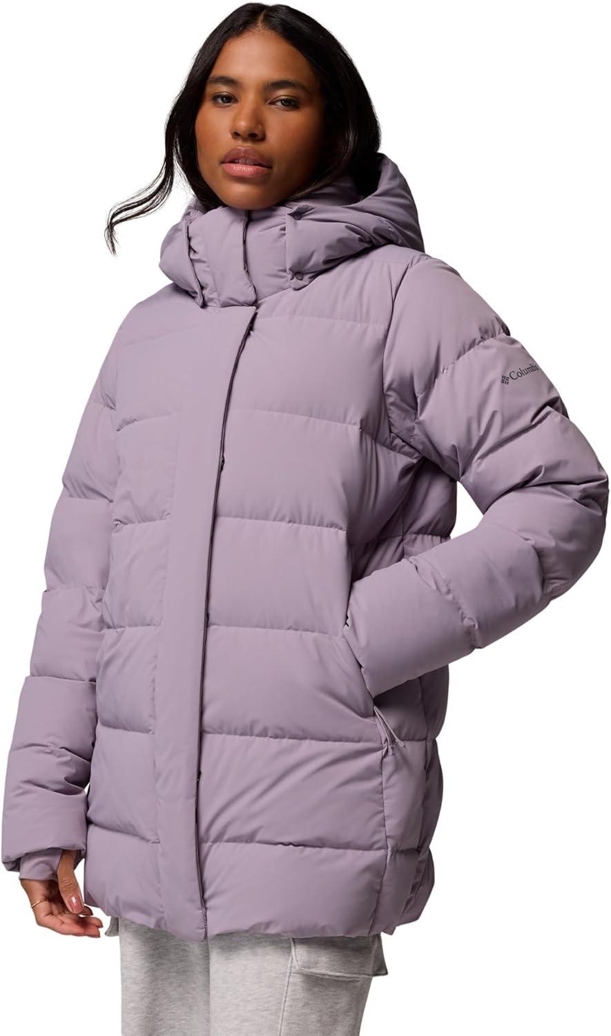 imageColumbia Womens Amaze Puff Mid Hooded JacketShale Purple