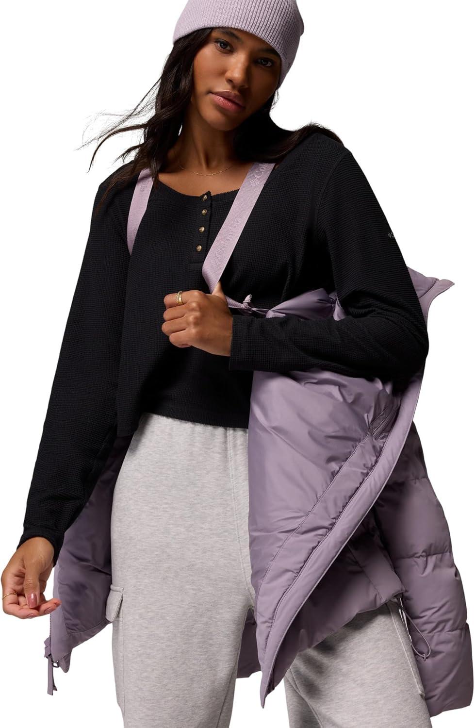 imageColumbia Womens Amaze Puff Mid Hooded JacketShale Purple