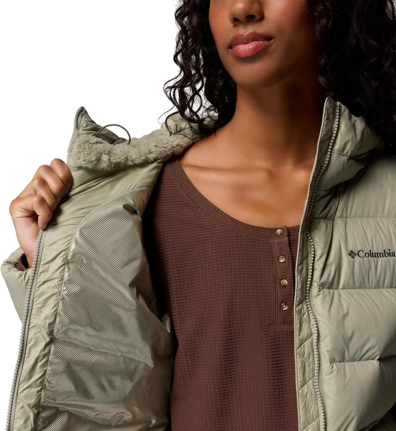 imageColumbia Womens Harmony Falls Hooded Down JacketSafari