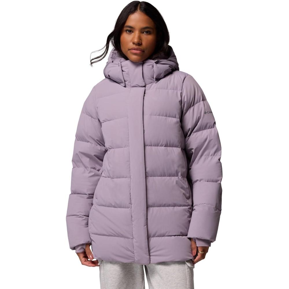 imageColumbia Womens Amaze Puff Mid Hooded JacketShale Purple