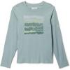 imageColumbia Youth Dobson Pass Long Sleeve Graphic Tee Crushed BlueHillscape XLarge