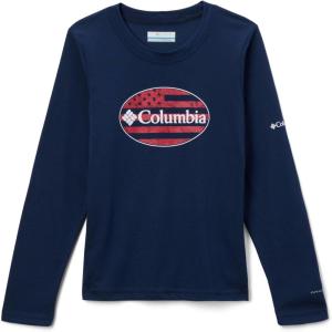 imageColumbia Boys La Poudre Pass Long Sleeve TeeCollegiate NavyGem Columbia Patriot