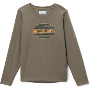 imageColumbia Boys La Poudre Pass Long Sleeve TeeStone GreenGem Columbia Patriot
