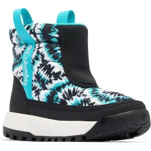 imageColumbia UnisexChild Snowtrot Mid Hiking BootBlackTie Dye Swirl