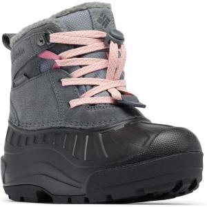 imageColumbia UnisexChild Youth Powderbug Alpine Waterproof Snow BootGraphitePink Haze
