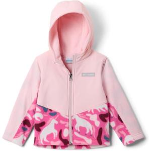 imageColumbia babyboys Steens Mt Ii Overlay HoodiePink Ice UniflaugeSatin Pink
