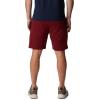 imageColumbia Mens Trek ShortRed JasperWhite Vertical Logo