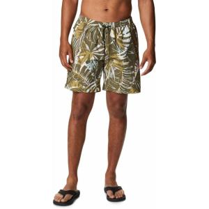 imageColumbia Mens Standard M Summerdry ShortStone Green King Palm Multi