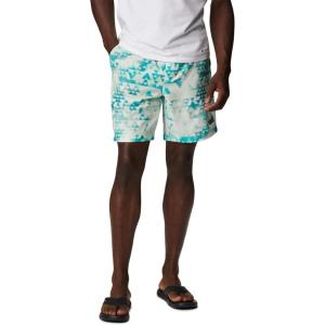 imageColumbia Mens Summertide Stretch Printed ShortBright Aqua Distant Peaks