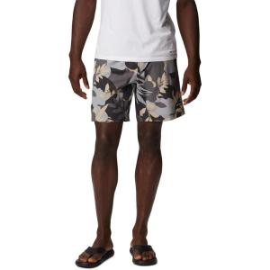 imageColumbia Mens Summertide Stretch Printed ShortCity Grey Floriated