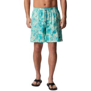 imageColumbia Mens Summertide Stretch Printed ShortIce Green Sketchy Paradise