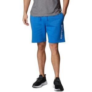 imageColumbia Mens Trek ShortBright Indigo HeatherWhite Vertical Logo