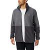 imageColumbia Mens Basin Trail Fleece Full Zip Jacket Soft Fleece Classic Fit SharkCity Grey 3X
