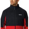 imageColumbia Mens Basin Trail Fleece Full Zip JacketMountain Red  Black