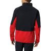 imageColumbia Mens Basin Trail Fleece Full Zip JacketMountain RedBlack